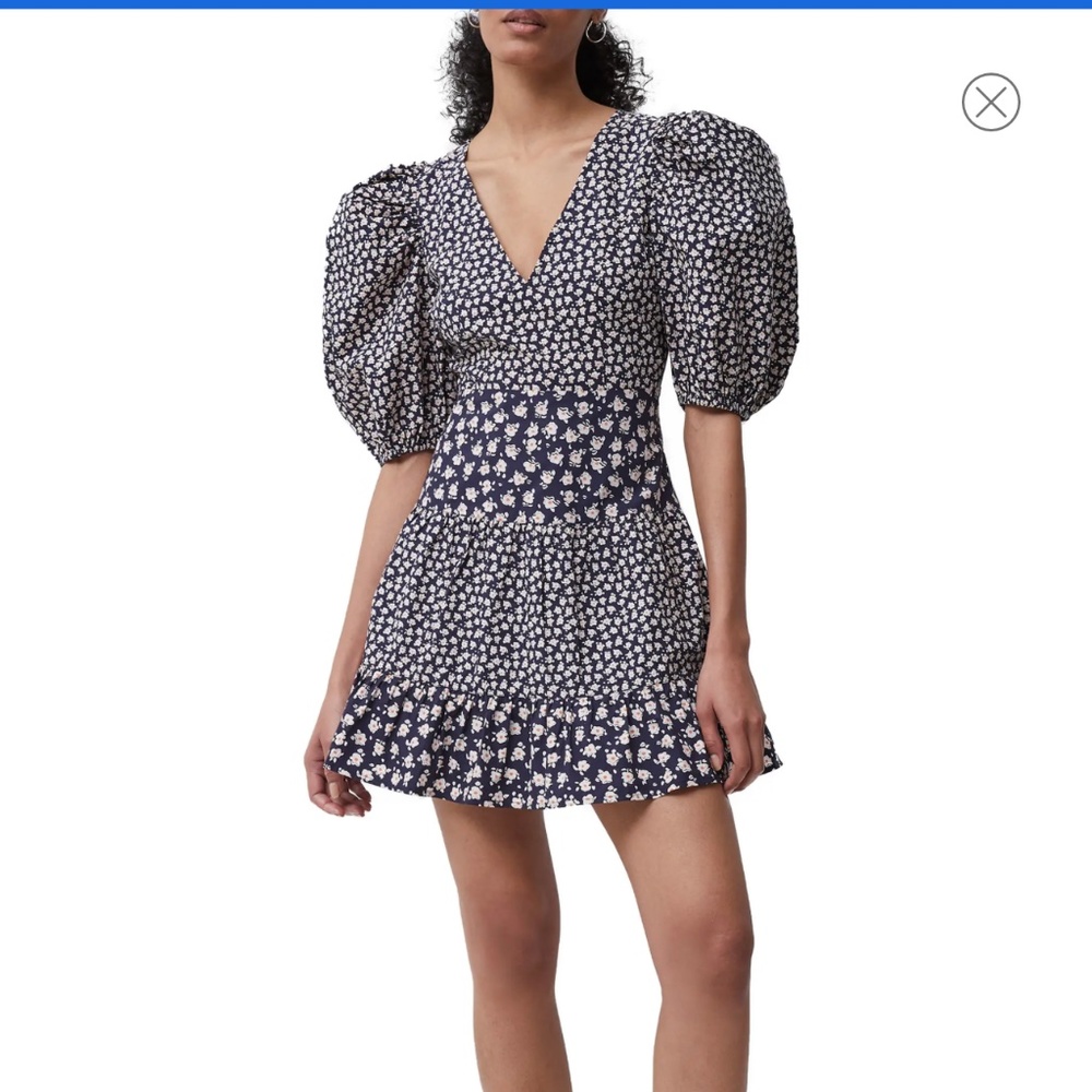 NWT French Connection Aura Puff Sleeve Dress